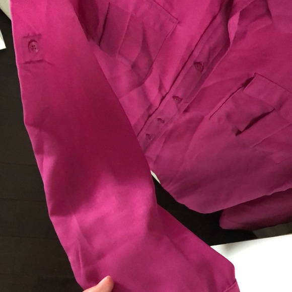 BR Purple Button Up Blouse - Picture 4 of 9